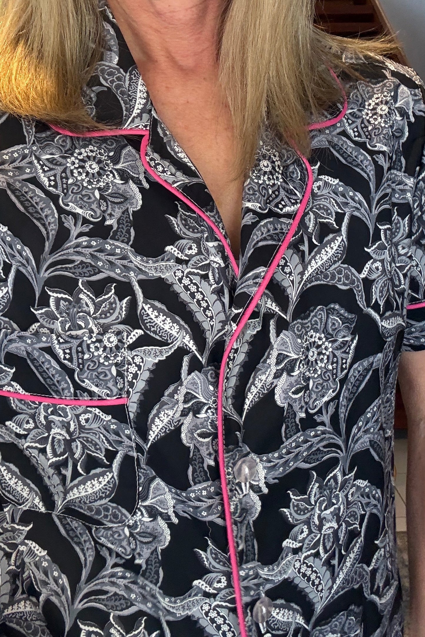 Floral chintz black - Mix set